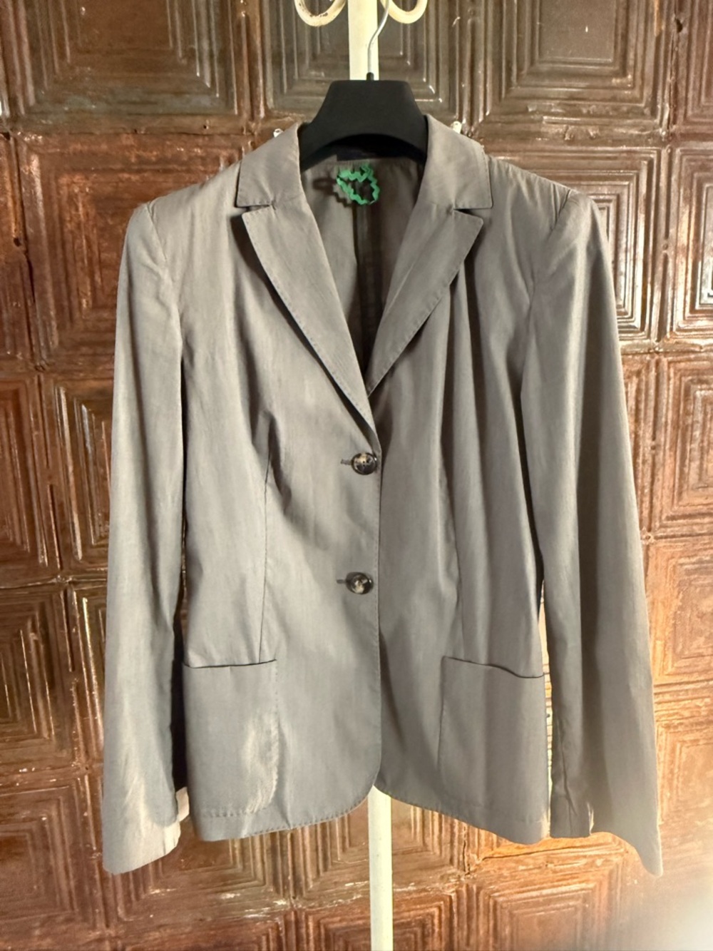 Women's Gray Classic Blazer Jacket - Piazza Sempione